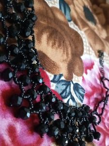 Black Beaded Necklace