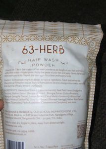 Old School 63-Herb Hair Wash Powder