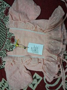 Cute Pink Ruffled Top