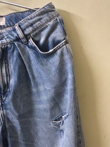 Wide Leg Denim Jeans