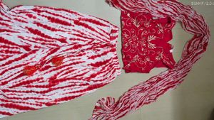 Red & White Ethnic Set !! upto 5 years can use