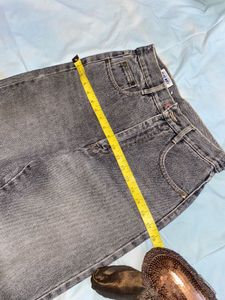 High Waist Wide Straight Fit Jeans
