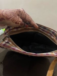 Vintage Plaid Shoulder Bag