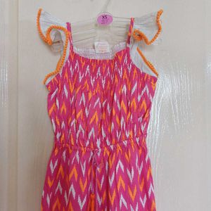 Masala Kid By NYC Ikat Jumpsuit For 5-8 Yrs Old