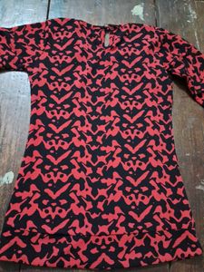 Full Sleeve Red Black Top