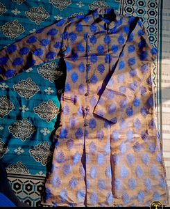 Sojanya Royal Blue &amp; Gold Designer Kurta