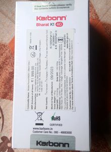 Jio Karbonn Bharat K1 4G Keypad Phone