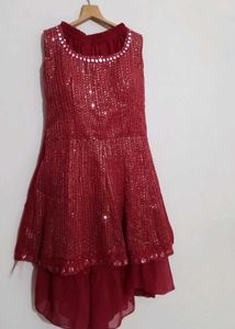 Red Sequin Party Dress🎀✨