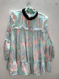 Tie-dye Ruffle Top