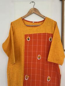 Stylish Yellow &amp; Orange Kurta