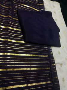 Davani Set Material (Skirt, Top, And Dupatta)