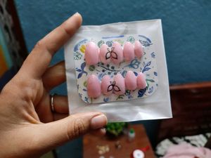 Pink Butterfly Press-On Nails( My Own Brand)