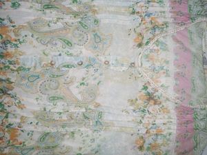 Floral Print Sheer Kurti Top