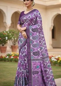 Elegant Purple Saree💜