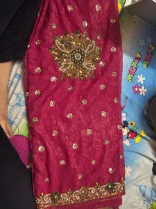 Price Dropped Hand Work Saree