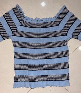 Striped Off-Shoulder Top