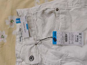 White Denim Shorts - New with Tags