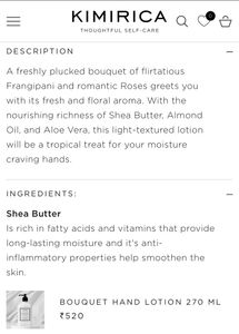 KIMIRICA Bouquet Scented Lotion