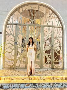 side slit gown