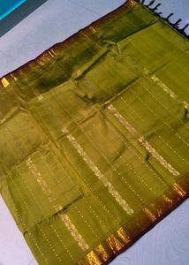 Multi Colour Pure Kanchi Pattu Saree
