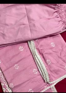 pink kurta set with dupatta