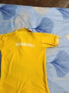 Yellow Polo Shirt with Logo
