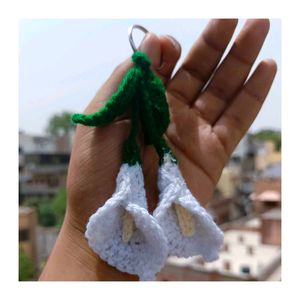 Crochet Lily Flower Keychain 😍