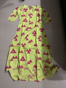 Lime Green High-Low Dress