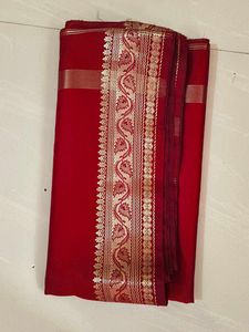 Red & Gold Silk Saree