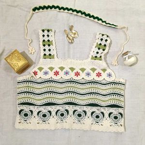 Crochet Top+hairband
