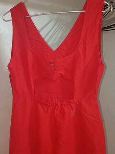 Women Midi Dress Red