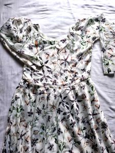 Floral Print Fit &amp; Flare Dress