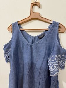 Beautiful Embroidery Pure Cotton Top