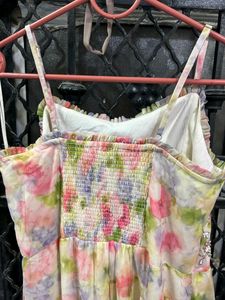 AND Women Printed Spaghetti Neck A-Line Dress