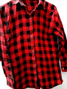 Red &amp; Black Plaid Shirt