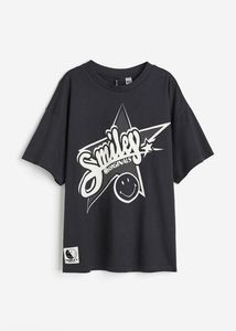 H&amp;M Smiley Oversized Tee