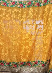 Wonderfully Worked Saree With Heavy Stone Work