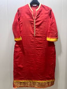 BIBA Red & Gold Kurta.