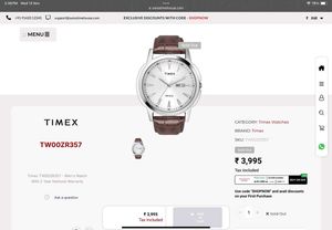 Timex Watch For Men