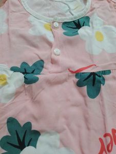 Combo Baby Pink colour frock and top &amp; skirt