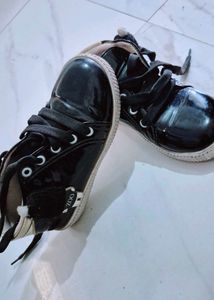 Zoo Black Shoes For Girls