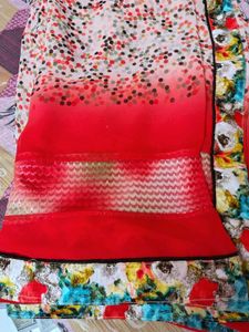 Elegant Ethnic saree with stiched blouse