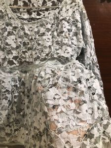 Blue Lace Detail Top