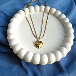 Double Layered Heart Necklace