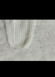 White Knitted Top