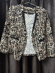 Animal Print Blazer