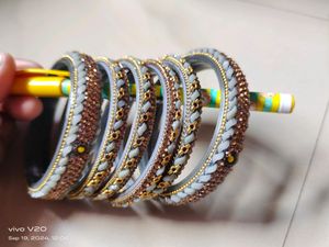 Beautiful 😻 Greay Colour Bangles 😘