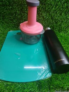 Kitchen Chooping Board, Bottle, Chopper