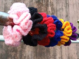 Cute Flower Hair scrunchies