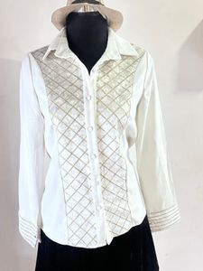 Textured Shirt With Velvet Lining